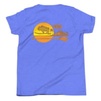 Atoll Board Co Youth Short Sleeve T-Shirt with Atoll Island Graphic - Heather Columbia Blue, XL - Heather Columbia Blue,XL 1EED62CF