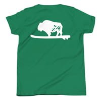 Atoll Board Co Youth Short Sleeve T-Shirt with Atoll Solo Bison Graphic - Kelly, XL - Kelly,XL EBE583B7