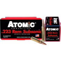 Atomic 00429 Rifle Subsonic 223 Rem 77 Gr Hollow Point Boat Tail (HPBT)
