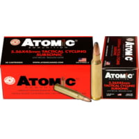 Atomic Ammunition Atomic Ammo 5.56x45 Subsonic 112gr. Round Nose Sp 50-pack