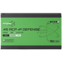Atomic Ammunition Defense .45 ACP +P 185grain Jacketed Hollow Point Brass Cased Pistol Ammunition