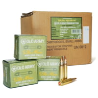 ATS Ammunition Old Army 5.56x45mm 55 Grain Metall Jacket Brass M193 Rifle Ammunition
