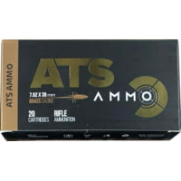 ATS Ammunition X-Force 7.62x39mm 124 Grain Full Metal Jacket (FMJ) Brass Cased Centerfire Rifle Ammunition