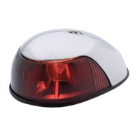 Attwood Marine 2-Mile Deck Mount, Red Sidelight