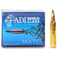 Australian Munitions ADI World Class .223 Remington, 55 Grain Sierra BlitzKing, Polymer Tip, Brass Cased, Centerfire Rifle Ammunition