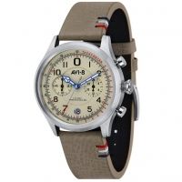 AVI-8 Flyboy - Lafayette Watch Japan Meca-Quartz VK 64 Chronograph Movement with Date and 1/5 Second
