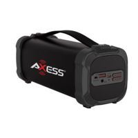 AXESS Indoor/Outdoor Bluetooth Media Speaker w/ 3.5mm Line-In Jack, Rechargeable Battery and Subwoofer