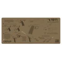 Cerus Gear 1911 BUSHINGLESS &amp; BULL BARREL INSTRUCTIONAL PROMAT - COYOTE TAN F32B47B9
