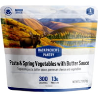 Backpacker's Pantry Pasta &amp; Spring Vegetables w/ Butter Sauce - 1 Serving