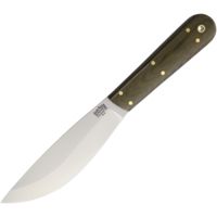 Bark River Hudson Bay Trade Green Canvas Fixed Blade Knife