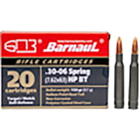 Barnaul Ammo .30-06 Springfield 150 Grain Hollow Point Boat Tail Steel Cased Centerfire Rifle Ammunition