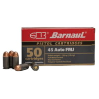BarnauL Polycoated Steel Case Rifle Ammunition .45 ACP 230 gr FMJ 935 fps