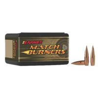 Barnes Match Burner Rifle Bullets, 6mm Creedmoor, 112 grain, Boat Tail