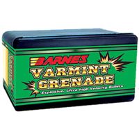 Barnes Varmint Grenade Copper Tin Bullet, 22 Caliber .224, 36 Grain, Flat Bottom Hollow Point