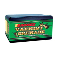 Barnes Varmint Grenade Rifle Bullets, .223 Caliber, 50 Grain, Flat Base