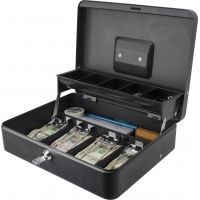 Barska 12 inch Standard Register Style Cash Box w/ Key Lock