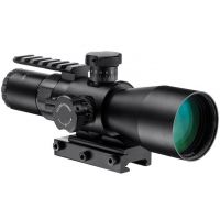 Barska 3-9x42 IR Contour Rifle Scope w/ Accessory Rail Mount, 1/4 MOA