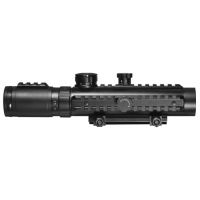 Barska 1-4x24 IR Multi-Rail Electro Sight Rifle Scope, Cross IR Reticle