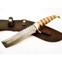 Battling Blades Bowie Copy Of Tanto High Carbon Damascus Steel Blade Knife