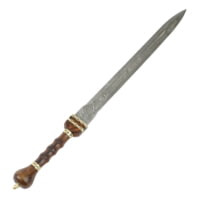 Battling Blades Gladiator Roman High Carbon Damascus Steel 28in Sword