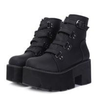 Battling Blades Platform Rubber Sole Ankle Boots