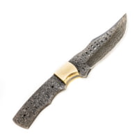 Battling Blades Skinning Blank Skinner Hunting Carbon Damascus Steel Blade Knife