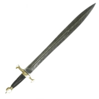 Battling Blades Viking Age Carolingian High Carbon Damascus Steel 31in Sword