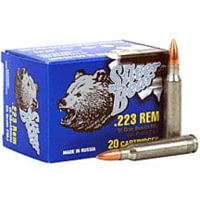 Bear Ammunition Silver Bear .223 Remington 55gr. Fmj Zinc Plated 20-pack