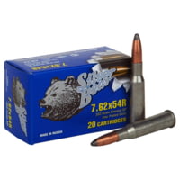Bear Ammunition Silver Bear 7.62x54r 203gr. Sp Soft-point Zinc Plated 20-pack
