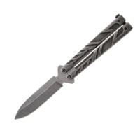 Bear &amp; Son Cutlery 5 3/8 Bear Song Vii Stonewashed Titanium Butterfly
