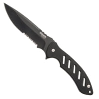 Bear &amp; Son Cutlery Brisk 1.0 9 3/4 Black Blade Black Fixed Blade W/ballistic Sheath