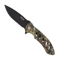 Bear &amp; Son Cutlery Brisk 1.0 9 3/4 Black Blade Realtree Edge Camo Fixed Blade W/ballistic Sheath