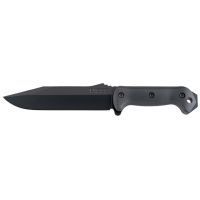 KA-BAR Knives Becker BK7 Tactical Utility Knife, Black, Plain Edge - 12.65in OAL