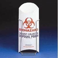 Bel-Art Biohazard Sharp Object Pouch, SCIENCEWARE 132360000 Pouch Stand