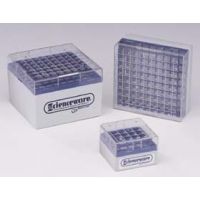 Bel-Art Cryo-Safe Vial Storage Boxes, SCIENCEWARE 188490002 Box For 5 Ml Vials Holds 81 Vials, Pack of 4