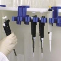 Bel-Art PiRack Clamp-On Pipettor Holders, SCIENCEWARE 189540000 Pirack Triple (1 Clamp And 2 Extenders)