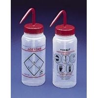 Bel-Art Safety Wash Bottles, Low-Density Polyethylene, Wide Mouth 116462624 500 Ml (17 oz.) Capacity, Pack of 6
