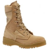 Belleville Mens Hot Weather Steel Toe Boot, Desert Tan