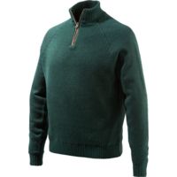Beretta Men's Windproof Sweater 1/2 Zip Medium Dk Grn