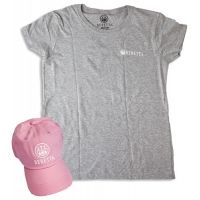 Beretta Women's Cap &amp; T-shirt Extra Large-Large Roll-up Combo Pink