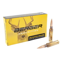 Berger Hunting 6.5mm Creedmoor 135 Grain Boat Tail Hollow Point Brass Cased Rifle Ammunition