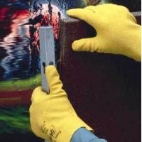 Best Manufacturing Gloves Vinyl Fuzzyduck Sm PK12 962-08, Case of 6 / Pack of 12