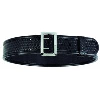 Bianchi 7965 ErgoTek Sam Browne Basketweave Belt, Chrome Buckle