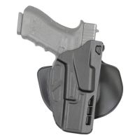 Bianchi Model 7378 Safariland 7TS ALS Concealment Paddle Holster With Belt Loop Combo Glock 43 With TLR-6 Plain Black Right Hand 7378-89518-411