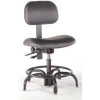 Bio Fit Economy Lab Chairs with Glides, BioFit 1P61-89 Economy Lab Chair, Black
