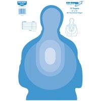 Birchwood Casey EZE-Scorer Shadow Transtar Blue Targets BC27 12x18 Inch 10 Per Package 37203