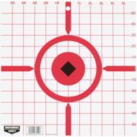 Birchwood Casey Rigid Paper Target, 12in Crosshair - 10 Pack