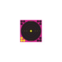 Birchwood Casey Shoot-N-C Pink Reactive Target 8 Inch Bullseye 6 Per Package 34808