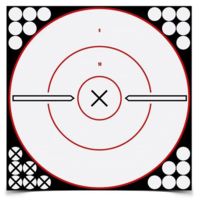 Birchwood Casey Shoot-N-C White/Black 12x18 Inch Silhouette 100 Targets Plus Pasters 34611