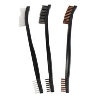 Birchwood Casey Utility Brushes 3-Pack Nylon/Bronze/Stainless Steel 41104B